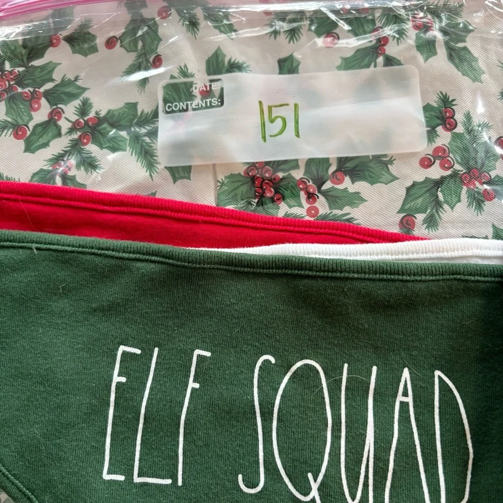 Rae Dunn - Holiday Bandana Bib Set for Babies - White, Green, Red